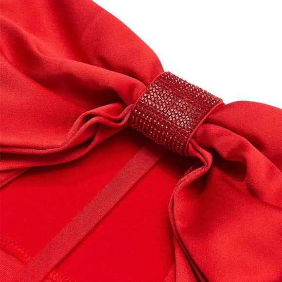 SMALL {Victoria's Secret} Red Satin {Bow} Thong - Picture 5 of 6